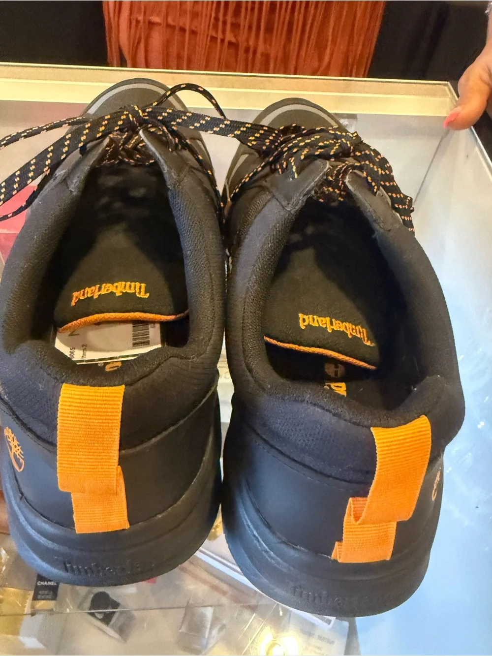 Timberland Black Sneakers with Yellow-Accent Laces